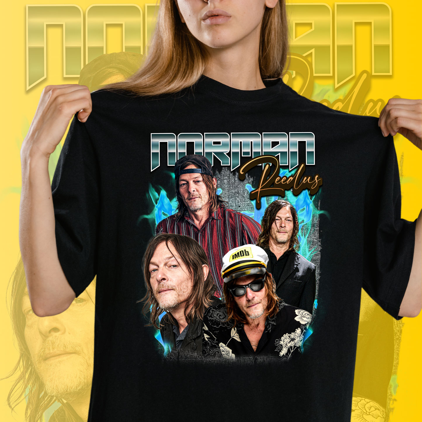 Norman Reedus Art T-Shirt - Fan T-Shirt Premium Collection