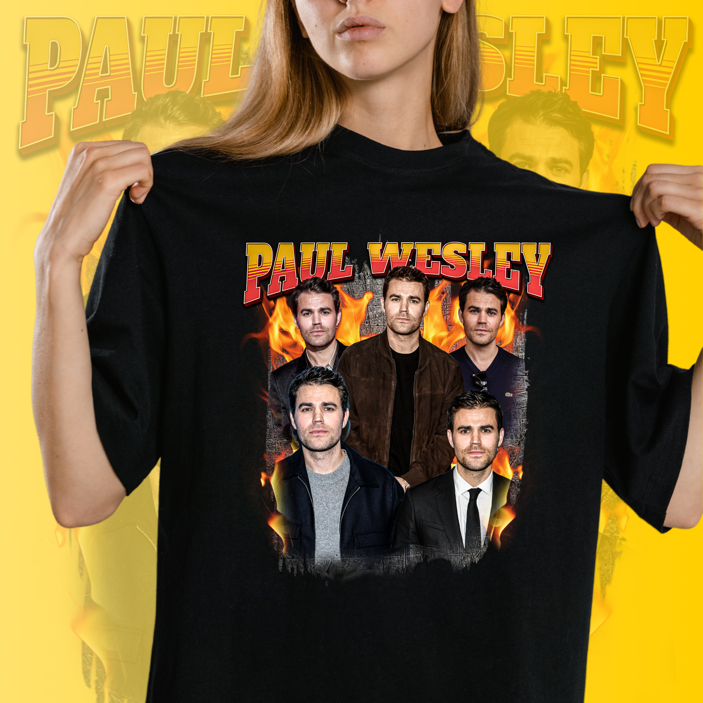 Paul Wesley Art T-Shirt - Fan T-Shirt Premium Collection
