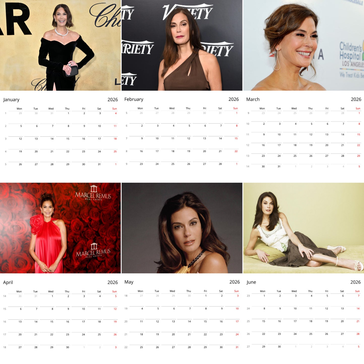 Teri Hatcher 2026 Wall Calendar ( Large Calendar ) β Exclusive Celebrity Poster Calendar for Fans