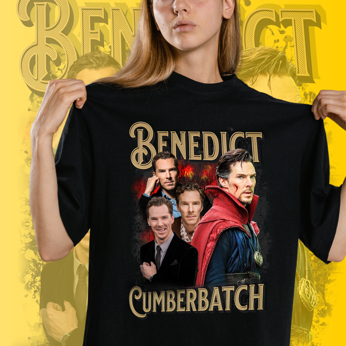 Benedict Cumberbatch Art T-Shirt - Fan T-Shirt Premium Collection