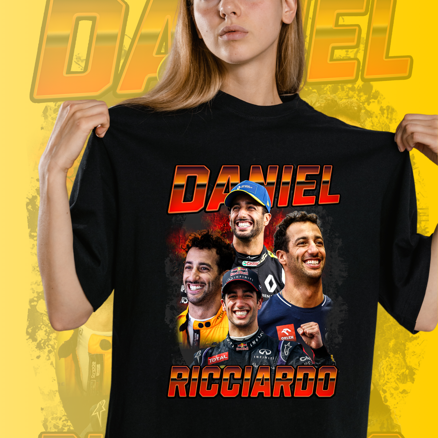 Daniel Ricciardo Art T-Shirt - Fan T-Shirt Premium Collection