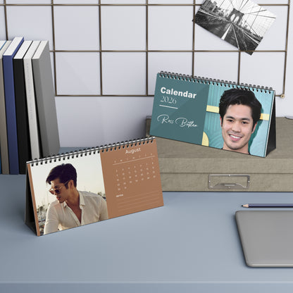 Ross Butler 2026 Desk Calendar | Premium Spiral Bound Celebrity Photo Calendar | High-Quality Fan Gift & Desk Décor