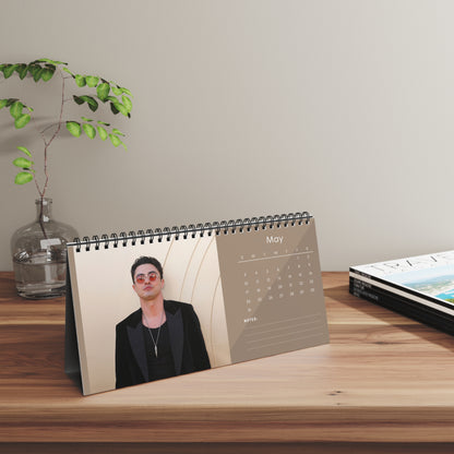 Darren Barnet 2026 Desk Calendar | Celebrity Spiral Bound Photo Calendar | Fan Collectible Gift | Stylish Desk & Office Décor