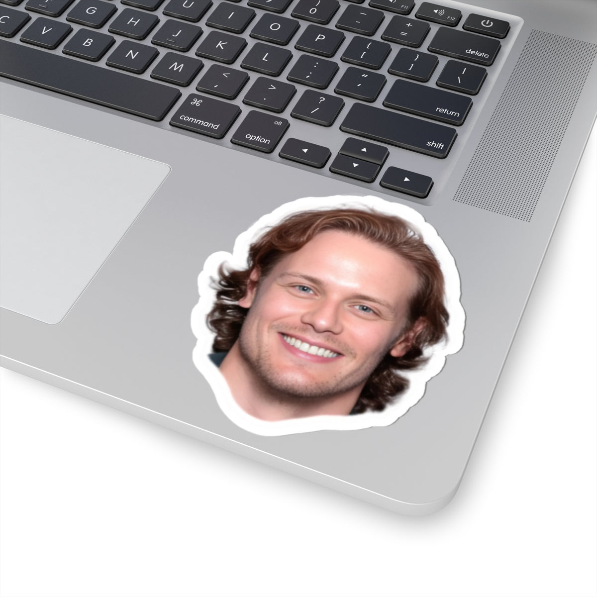 Personalized Kiss-Cut Stickers - Smiling Face Design for Laptops & Decor