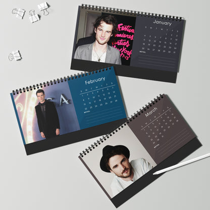 Tom Sturridge 2026 Desk Calendar | Star Photo Calendar | Actor Gift for Fans