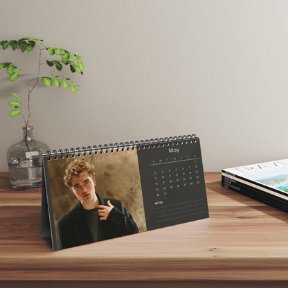 Robert Pattinson 2027 Desk Calendar Vol 2 | Spiral Bound Photo Calendar | Fan Gift