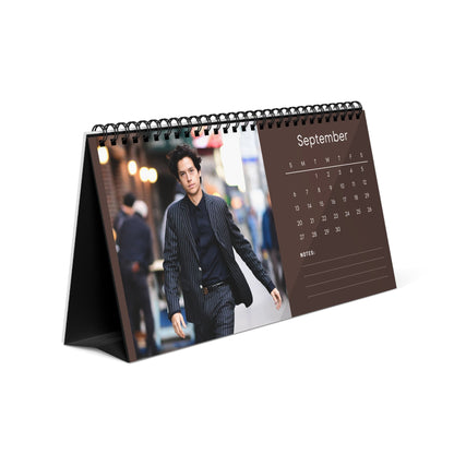 Cole Sprouse 2026 Desk Calendar | Premium Spiral Bound Celebrity Photo Calendar | High-Quality Fan Gift & Desk Décor