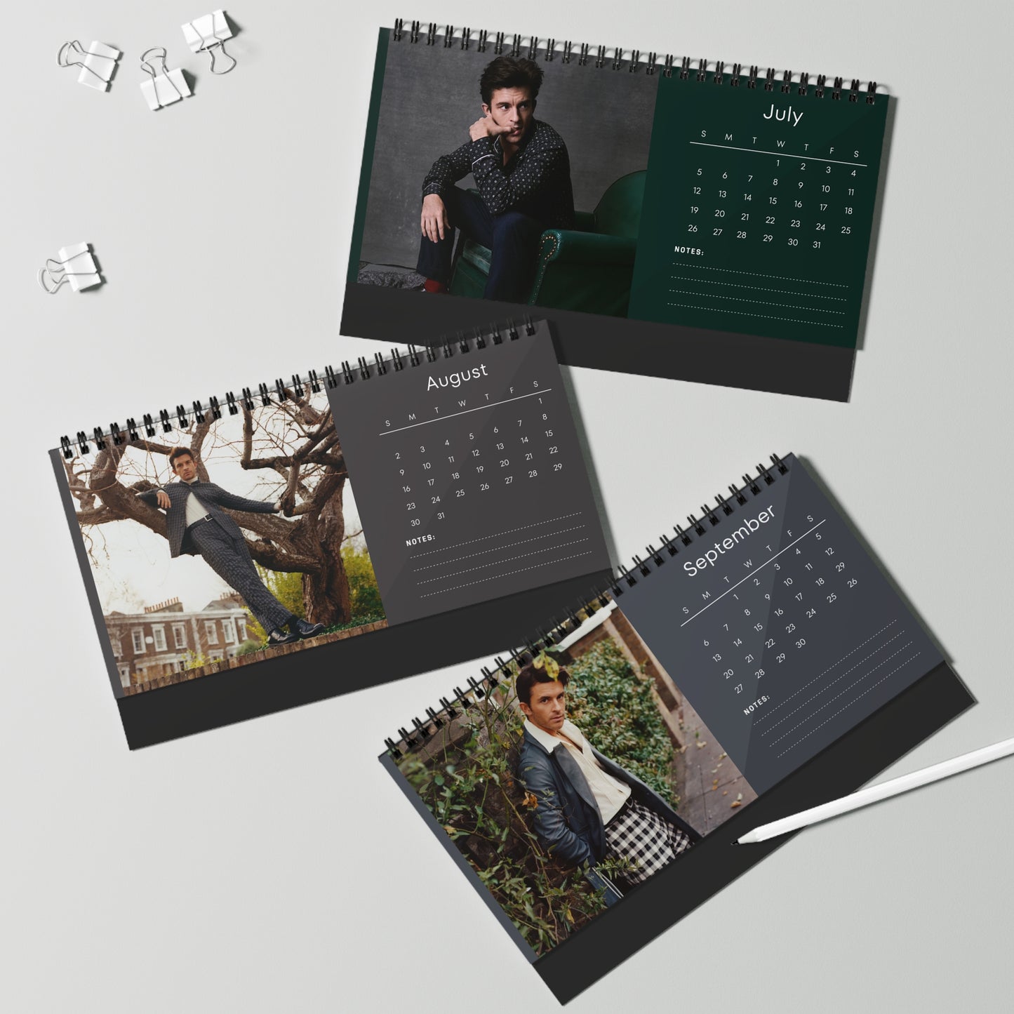 Jonathan Bailey 2026 Desk Calendar - COPY ME