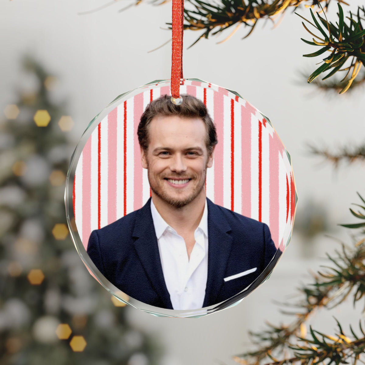 Sam Heughan Christmas Ornament | Celebrity Fan Gift Keepsake