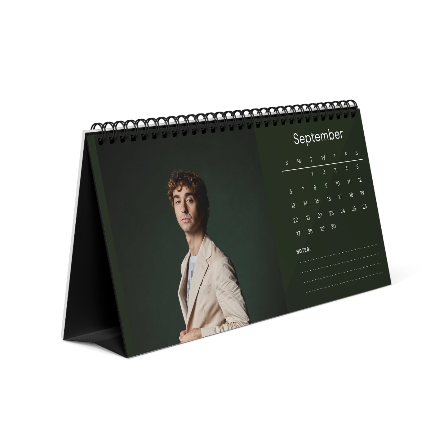 Alex Wolff 2026 Desk Calendar | Hereditary  Jumanji Actor Planner | Movie Star Gift | TV  Film Decor | 2026 Calendar