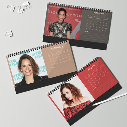 Ruth Wilson 2026 Desk Calendar | Celebrity Spiral Bound Photo Calendar | Fan Collectible Gift | Stylish Desk & Office Décor