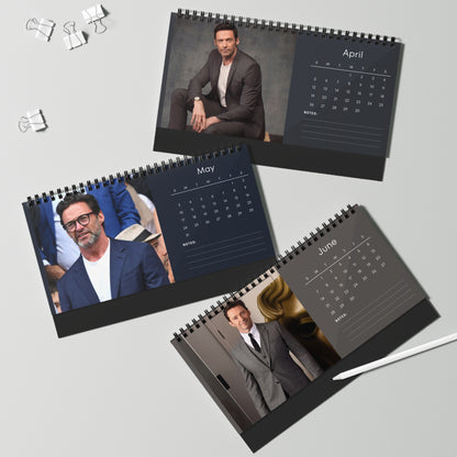 Hugh Jackman 2026 Desk Calendar  | Celebrity Gift | Office Decor