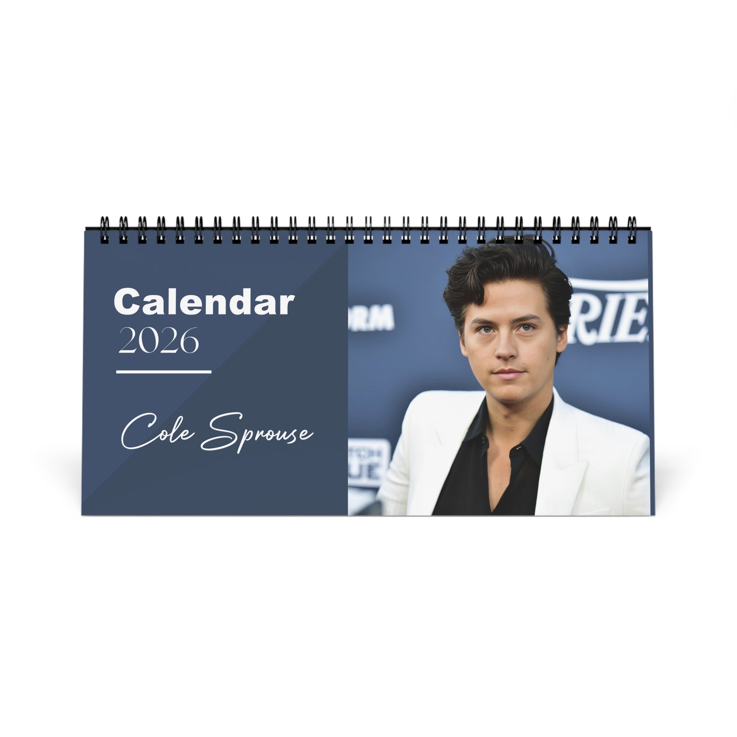 Cole Sprouse 2026 Desk Calendar | Riverdale Actor Planner | Hollywood Star Gift | Jughead Jones Calendar | TV & Movie Decor