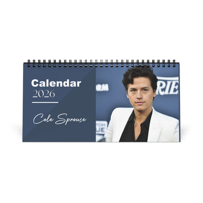 Cole Sprouse 2026 Desk Calendar | Riverdale Actor Planner | Hollywood Star Gift | Jughead Jones Calendar | TV & Movie Decor