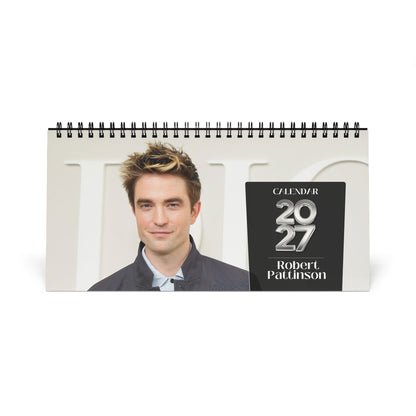 Robert Pattinson 2027 Desk Calendar Vol 2 | Spiral Bound Photo Calendar | Fan Gift