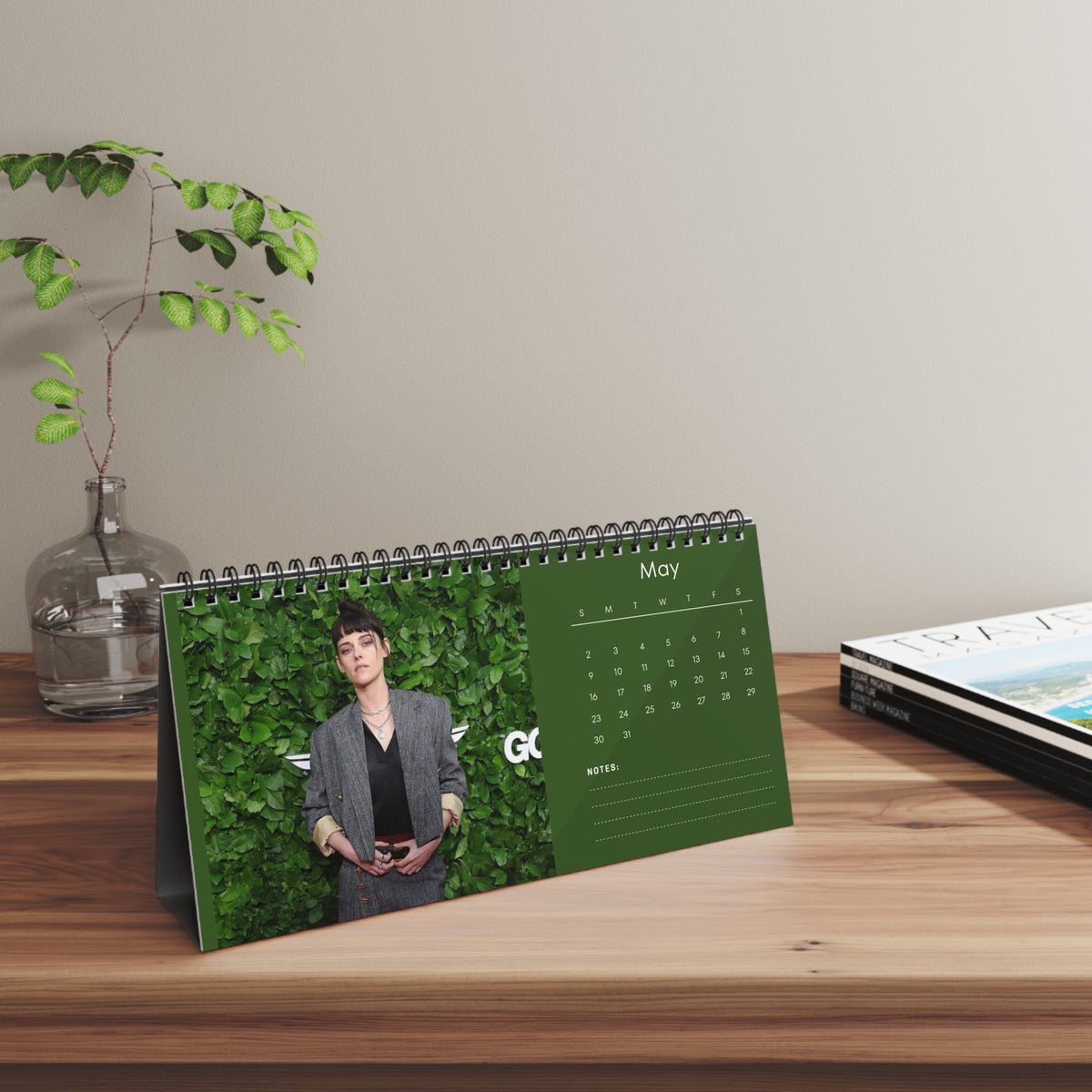 Kristen Stewart 2027 Desk Calendar Vol 4 | Spiral Bound Photo Calendar | Fan Gift