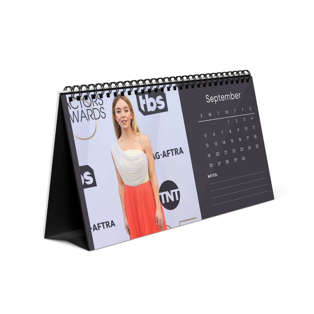 Sydney Sweeney 2027 Desk Calendar Vol 4 | Spiral Bound Photo Calendar | Fan Gift