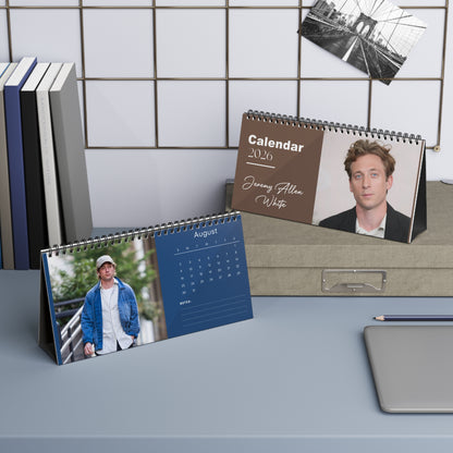 Jeremy Allen White 2026 Desk Calendar | The Bear Actor | Shameless Star | Celebrity Gift | Office Decor
