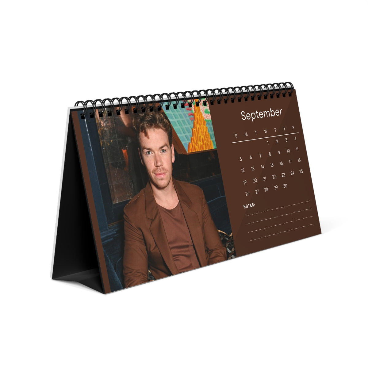 Will Poulter 2027 Desk Calendar Vol 4 | Spiral Bound Photo Calendar | Fan Gift