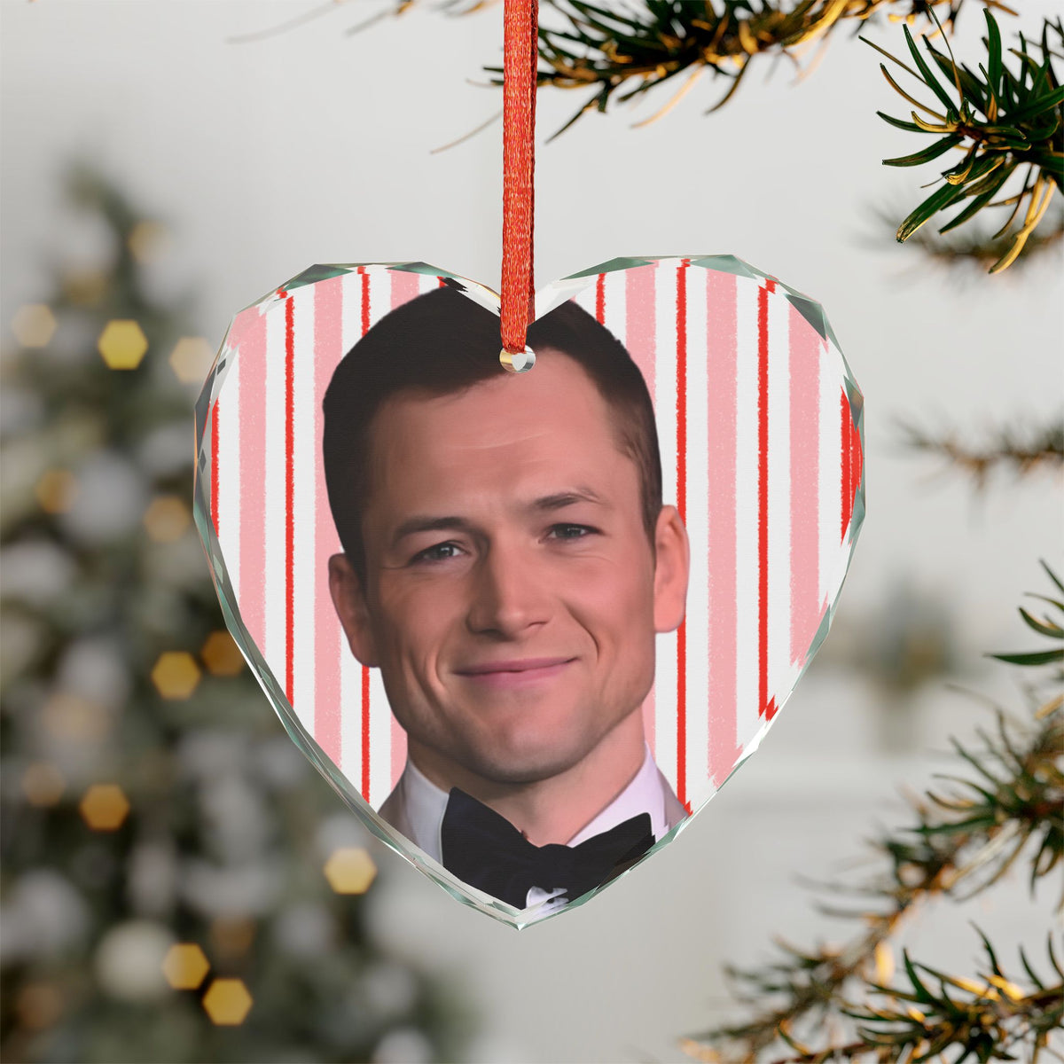 Taron Egerton Christmas Ornament | Celebrity Fan Gift Keepsake