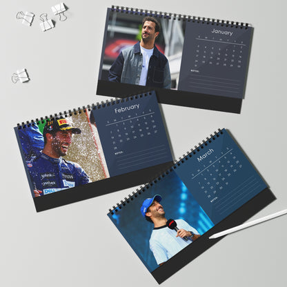 Daniel Ricciardo 2027 Desk Calendar Vol 2 | Spiral Bound Photo Calendar | Fan Gift