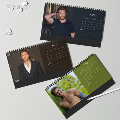 Scott Eastwood 2026 Desk Calendar | Celebrity Photo Calendar | Stylish Desk Accessory & Perfect Fan Gift