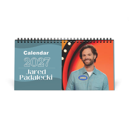 Jared Padalecki 2027 Desk Calendar Vol 2 | Spiral Bound Photo Calendar | Fan Gift