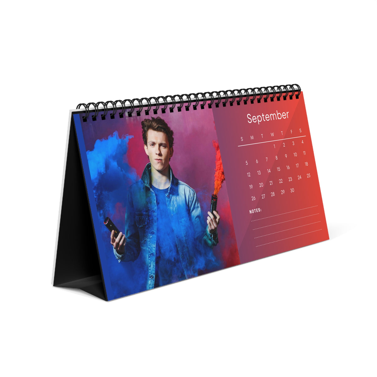 Tom Holland 2027 Desk Calendar Vol 2 | Spiral Bound Photo Calendar | Fan Gift