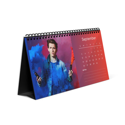 Tom Holland 2027 Desk Calendar Vol 2 | Spiral Bound Photo Calendar | Fan Gift