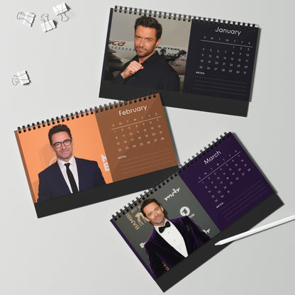 Hugh Jackman 2026 Desk Calendar  | Celebrity Gift | Office Decor