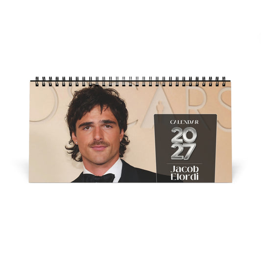 Jacob Elordi 2027 Desk Calendar Vol 1 | Spiral Bound Photo Calendar | Fan Gift