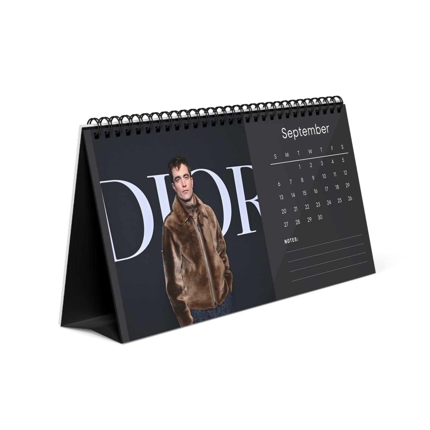 Robert Pattinson 2026 Desk Calendar | Premium Celebrity Photo Calendar | Stylish Desk Décor & Fan Gift