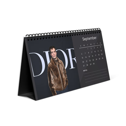 Robert Pattinson 2026 Desk Calendar | Premium Celebrity Photo Calendar | Stylish Desk Décor & Fan Gift