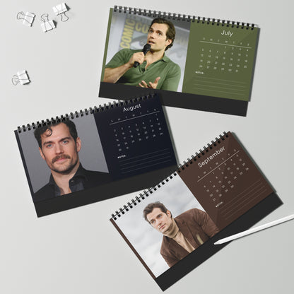 Henry Cavill 2026 Desk Calendar |  Celebrity Gift | Office Decor