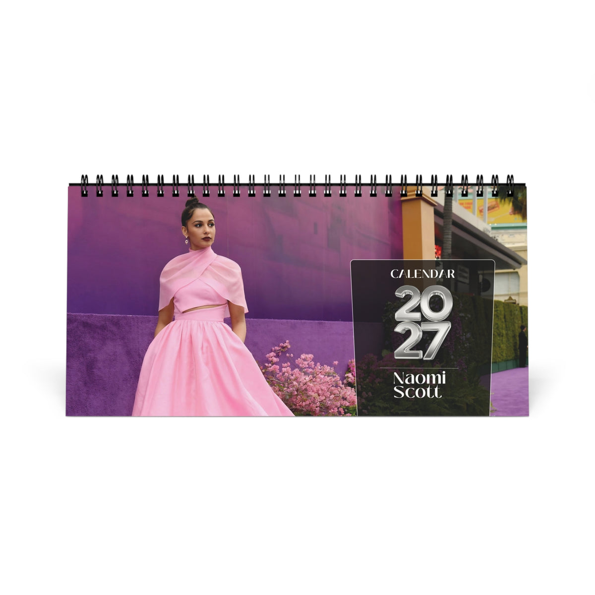 Naomi Scott 2027 Desk Calendar Vol 2 | Spiral Bound Photo Calendar | Fan Gift
