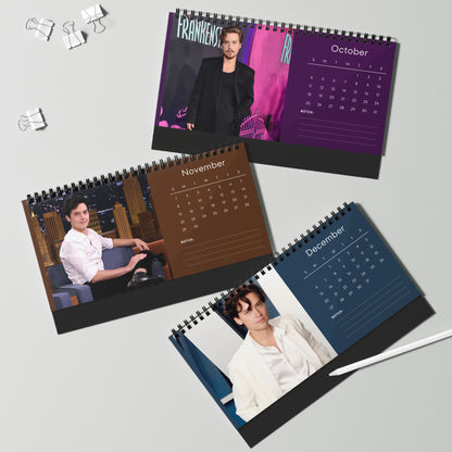 Cole Sprouse 2026 Desk Calendar | Riverdale Actor Planner | Hollywood Star Gift | Jughead Jones Calendar | TV & Movie Decor