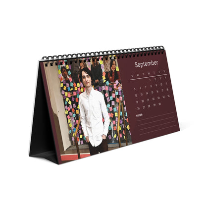 Finn Wolfhard 2027 Desk Calendar Vol 3 | Spiral Bound Photo Calendar | Fan Gift
