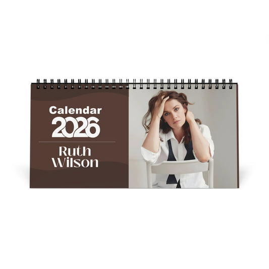 Ruth Wilson 2026 Desk Calendar | Celebrity Spiral Bound Photo Calendar | Fan Collectible Gift | Stylish Desk & Office Décor