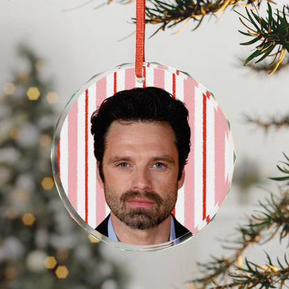 Mischievous God of Mischief Portrait Glass Ornament