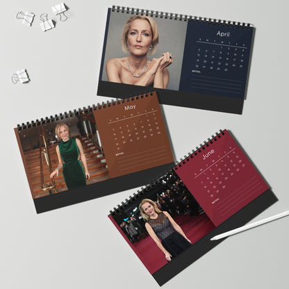 Gillian Anderson 2026 Desk Calendar | The X-Files & The Crown Actress | Celebrity Gift | Office Decor