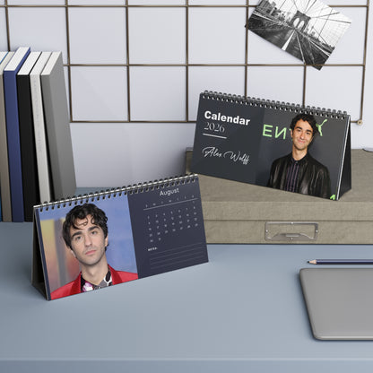 Alex Wolff 2026 Desk Calendar | Hereditary  Jumanji Actor Planner | Movie Star Gift | TV  Film Decor | 2026 Calendar