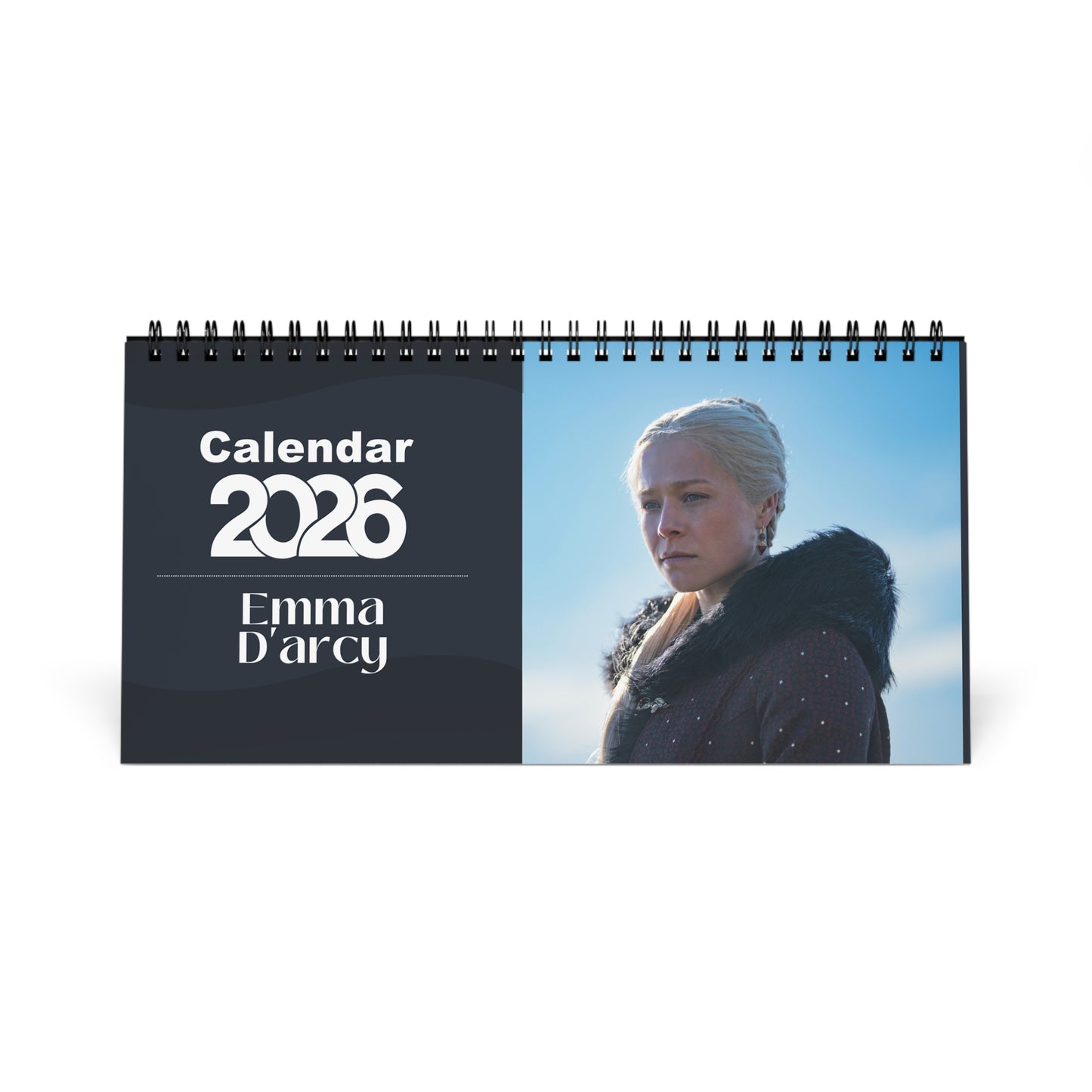 Emma D Arcy 2026 Desk Calendar |Premium Spiral Bound Celebrity Photo Calendar | Collectible Fan Gift | Stylish Desk
