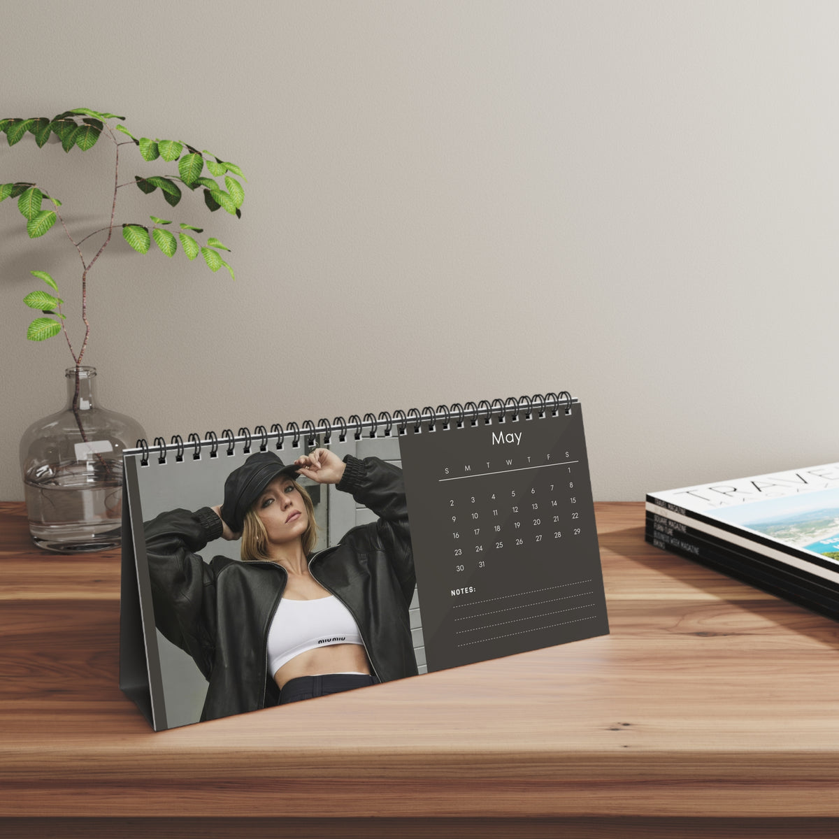 Sydney Sweeney 2027 Desk Calendar Vol 4 | Spiral Bound Photo Calendar | Fan Gift