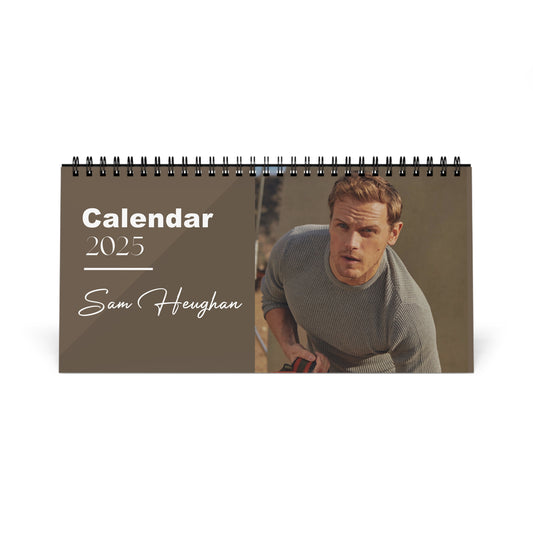 Sam Heughan 2025 Desk Calendar | Sam Heughan Calendar | Fan Gift