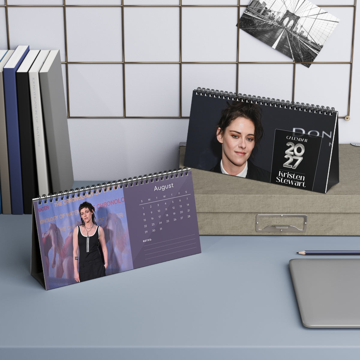 Kristen Stewart 2027 Desk Calendar Vol 4 | Spiral Bound Photo Calendar | Fan Gift