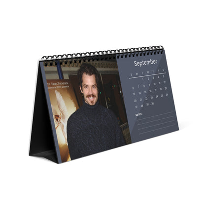 Timothy Olyphant 2026 Desk Calendar | Premium Spiral Bound Celebrity Photo Calendar | High-Quality Fan Gift & Desk Décor