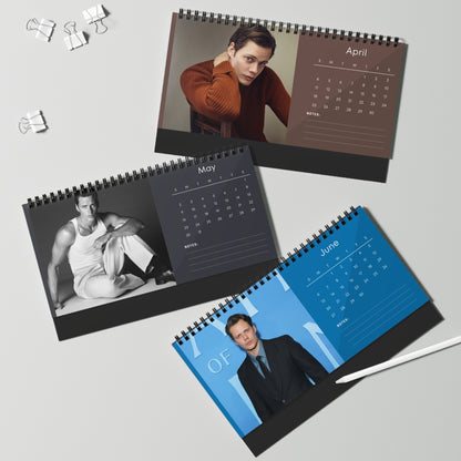 Bill Skarsgård 2027 Desk Calendar Vol 1 | Spiral Bound Photo Calendar | Fan Gift