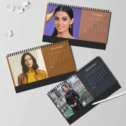 Naomi Scott 2026 Desk Calendar | Premium Spiral Bound Celebrity Photo Calendar | Stunning Collectible Gift for Fans & Desk Décor