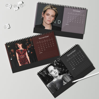 Kristen Stewart 2027 Desk Calendar Vol 4 | Spiral Bound Photo Calendar | Fan Gift