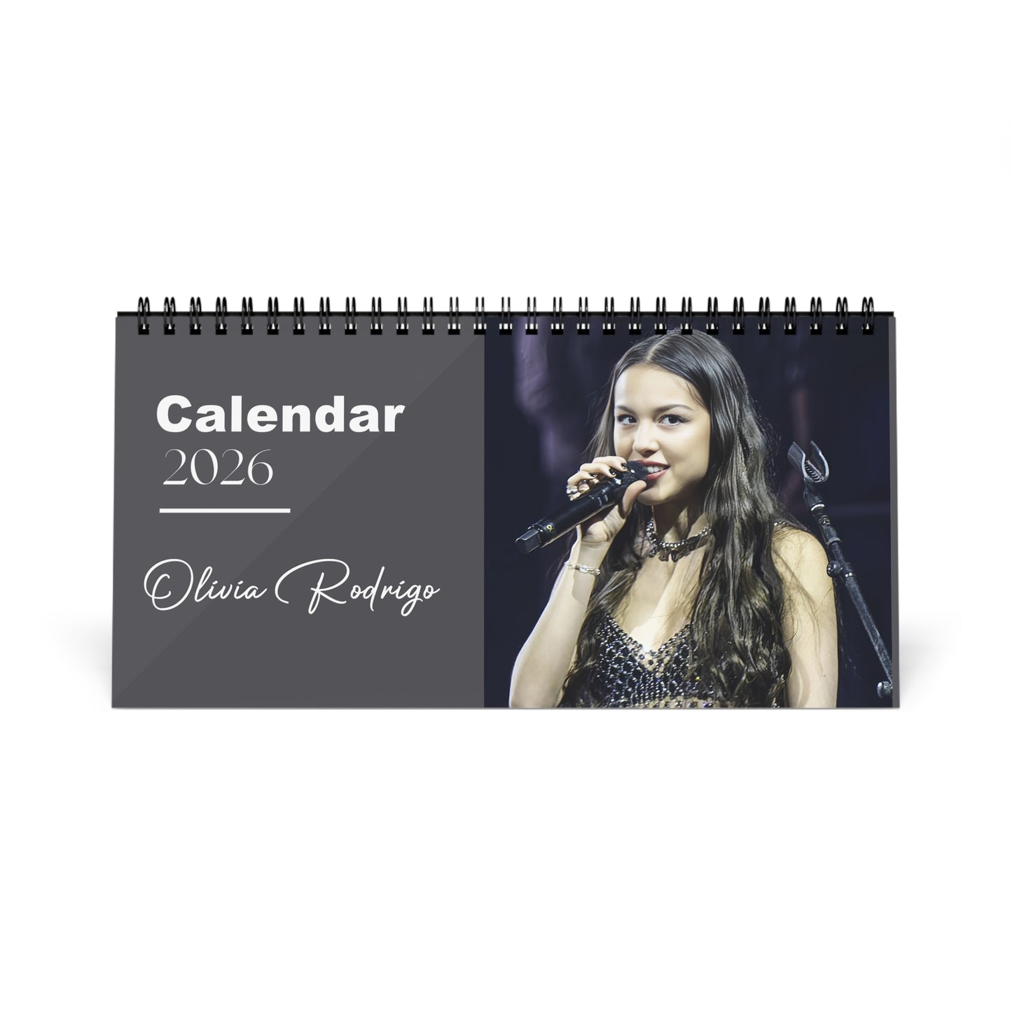 Olivia Rodrigo 2026 Desk Calendar | Premium Spiral Bound Celebrity Photo Calendar | Stylish Collectible Gift for Fans & Desk Décor
